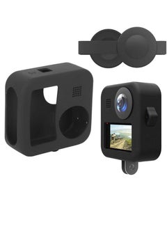 SYOSI Camcorder Silicone Protective Sleeve Cover for GoPro MAX Panoramic Sports , Soft Silicone Lens Cover Shell Replacement Accessory with Adjustable Lanyard, for Max Camera Body  - Image 1