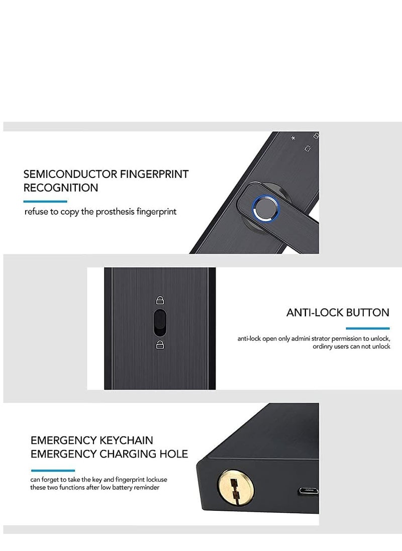 Arabest - Smart Door Lock Digital Electronic Wi-Fi APP Password Door Lock Intelligent Biometric Fingerprint Door Locks Digital Keyless Home - Image 1