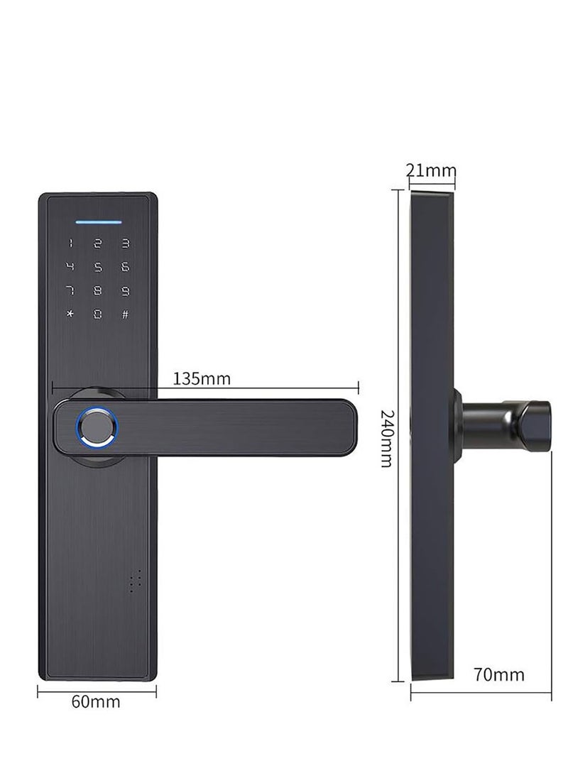 Arabest - Smart Door Lock Digital Electronic Wi-Fi APP Password Door Lock Intelligent Biometric Fingerprint Door Locks Digital Keyless Home - Image 1
