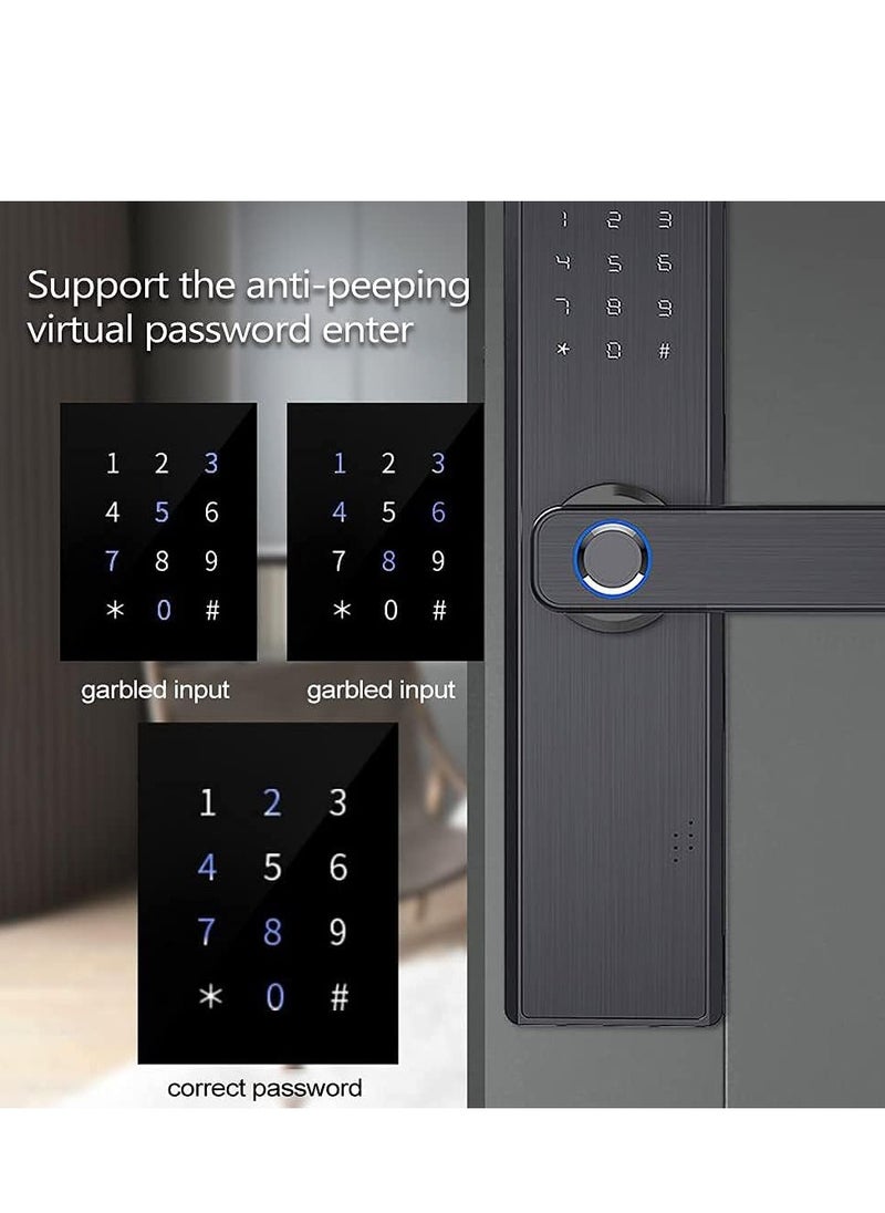 Arabest - Smart Door Lock Digital Electronic Wi-Fi APP Password Door Lock Intelligent Biometric Fingerprint Door Locks Digital Keyless Home - Image 1