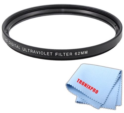Tronixpro 62mm Pro Series Multi-Coated High Resolution Digital Ultraviolet Filter for Sigma 18-250mm F3.5-6.3 DC Macro OS HSM, Sigma 70-300mm f/4-5.6 DG OS Lens, Sigma 18-200mm f/3.5-6.3 II DC OS HSM Lens - Image 1