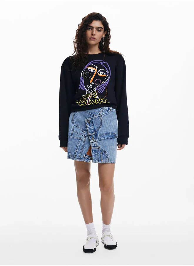 DESIGUAL Printed Sweatshirt