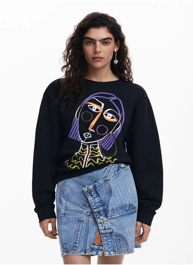 DESIGUAL Printed Sweatshirt