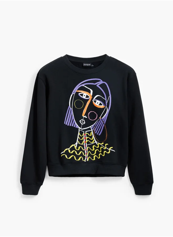 DESIGUAL Printed Sweatshirt