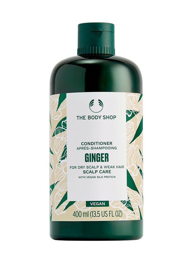 THE BODY SHOP Ginger Scalp Care Conditioner for Dry, Sensitive Scalp & Weak Hair | Strengthening Hair Conditioner with Vegan Silk Protein | 97% Natural Origin, Vegan, 400ml - Image 1