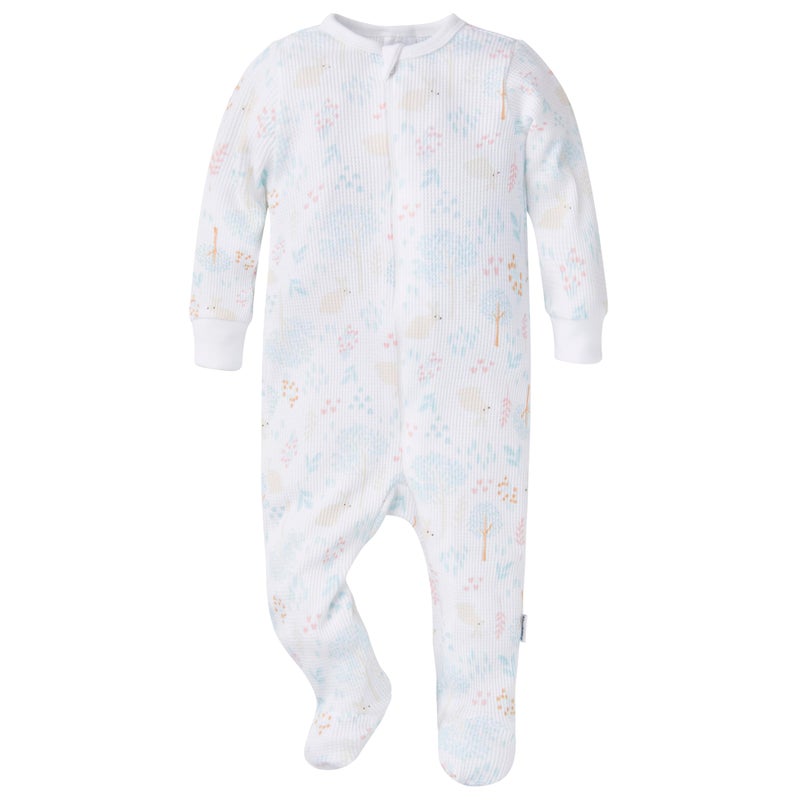 Gerber Baby Unisex 2-Pack 2-Way Zip Thermal Footed Sleep 'N Play, Farm Life, Newborn - Image 4