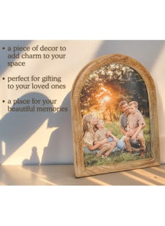 Mars & More Handcrafted Wooden Arch Photo Frame 17x22 cm by Artesania  - Image 4