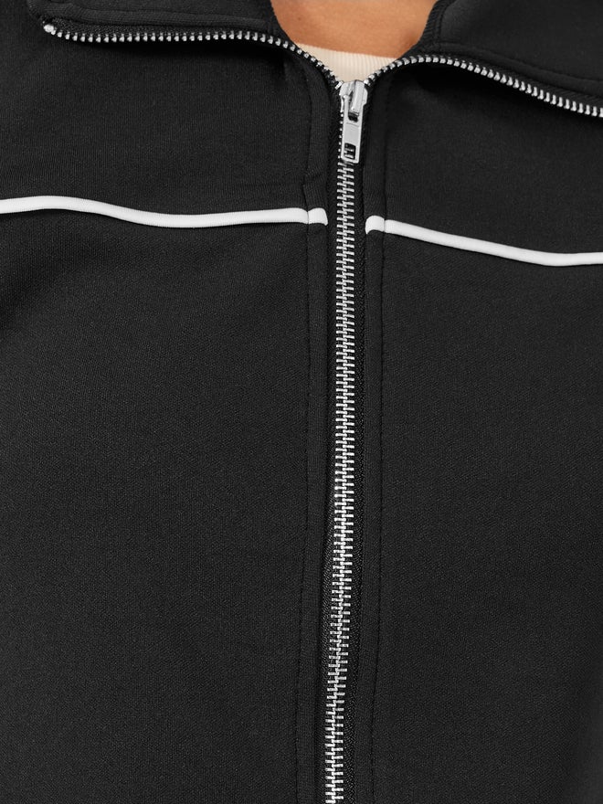 Styli Styli Contrast Trim Regular Fit Regular Length Bomber Jacket  - Image 5