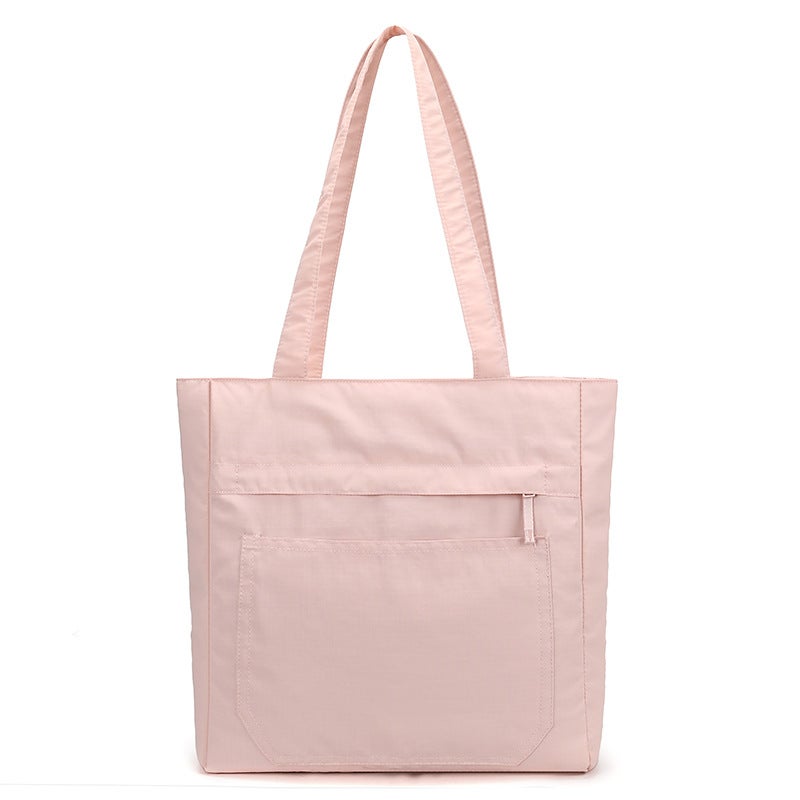 Large Capacity Nylon Tote Bag for Women, 2025 Fashion Solid Color Shoulder Bag - Image 5