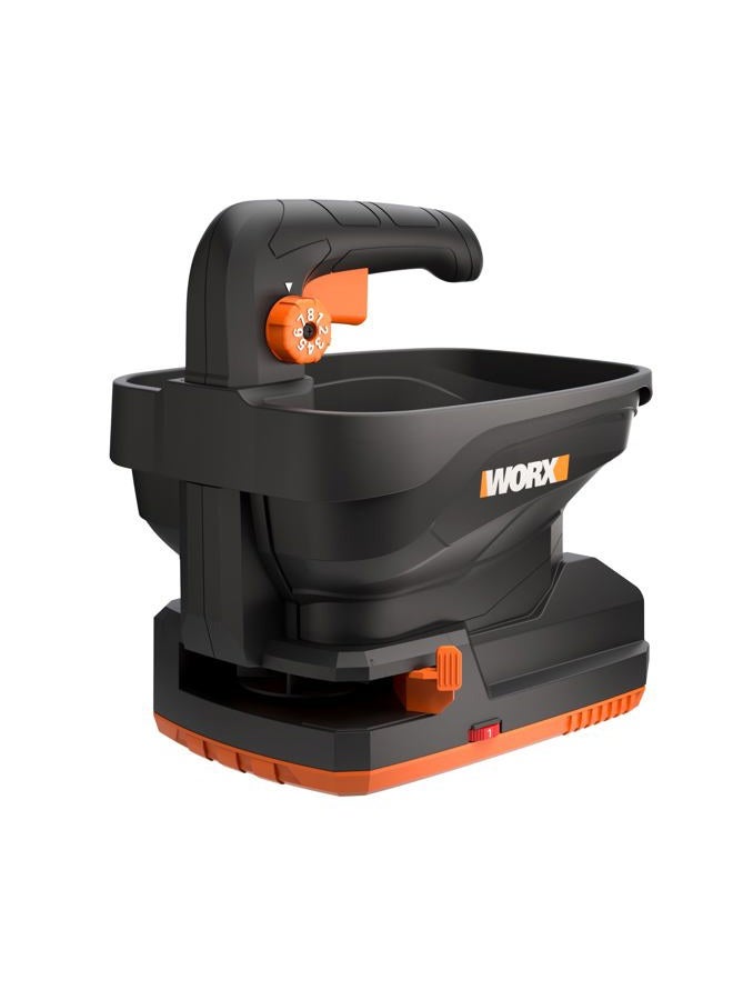 WORX 20V Cordless Seed Spreader 6-Speeds 5-Ft. Max Distance, Fertilizer Spreaders 8 Flow-Rate Settings, Broadcast Spreader Easier Than Hand Spreaders for Lawns WG869 – Battery & Charger Included - Image 1