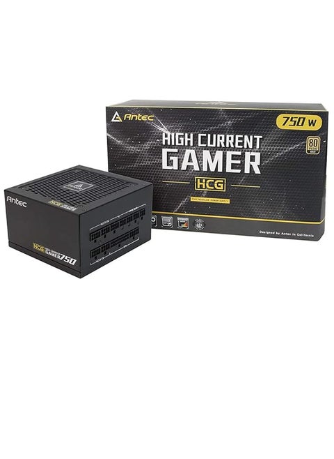 Hcg Gaming Series Hcg750 Gold 750W Power Supply 750 Watts 80 Plus Gold Psu With Full Modular 120Mm Fdb Fan Japanese Capacitors Atx12V 2.4 10 Years Support