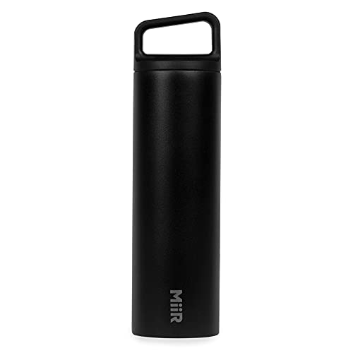 MiiR Wide Mouth Water Bottle - 20oz Insulated Water Bottle in Stainless Steel with Double Wall Vacuum Insulation, Leakproof Design, Keeps Drinks Hot or Cold - Image 1