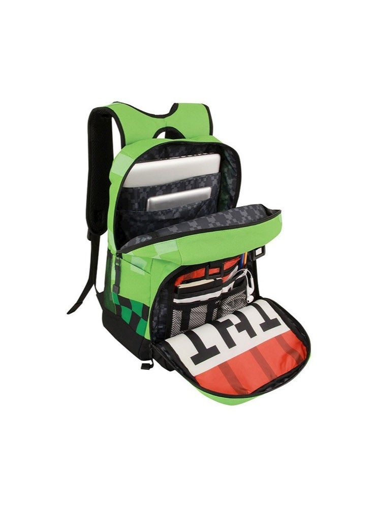 Minecraft cartoon anime backpack schoolbag for teenagers and primary school students men and women leisure sports backpack - Image 2