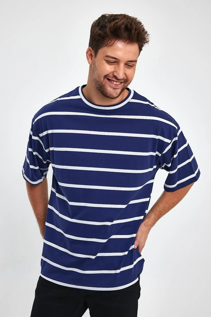 Alexander Gardi Striped Oversize T-Shirt (E23-0046)