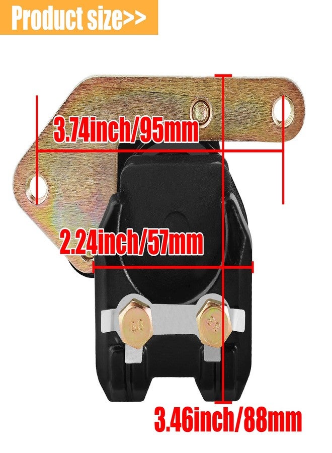 QAZAKY Rear Brake Caliper Compatible with Yamaha ATV YFM350 Warrior Wolverine Banshee YFZ350 350 Blaster YFS200 200 Raptor YFM125 YFM250 YFM660 125 250 660R Suzuki Quadsport Quadrunner LT230 230 - Image 2