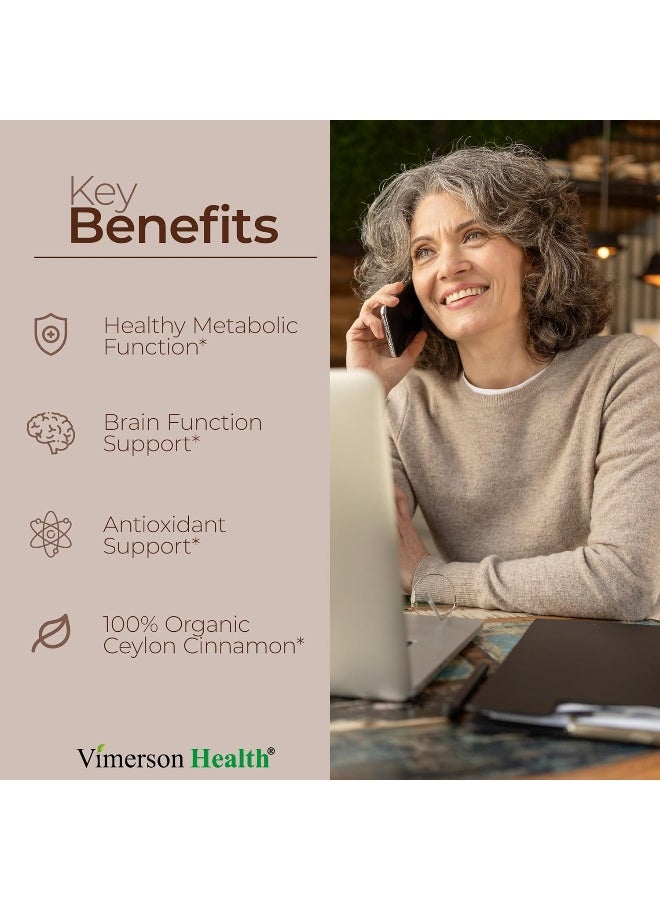 Vimerson Health True Ceylon Cinnamon Supplement, 60 Capsules - Image 2