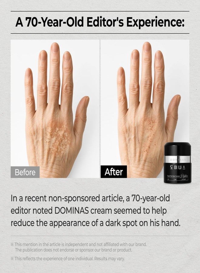 DOMINAS Tranexamic Acid Dark Spot Corrector Cream - Visibly Reduce Age Spots, Sun Spots with TXA, Niacinamide, Bakuchiol, Daily Moisturizer for Uneven Tone & After Spot Care, Korean Skincare, 1.76 oz - Image 2