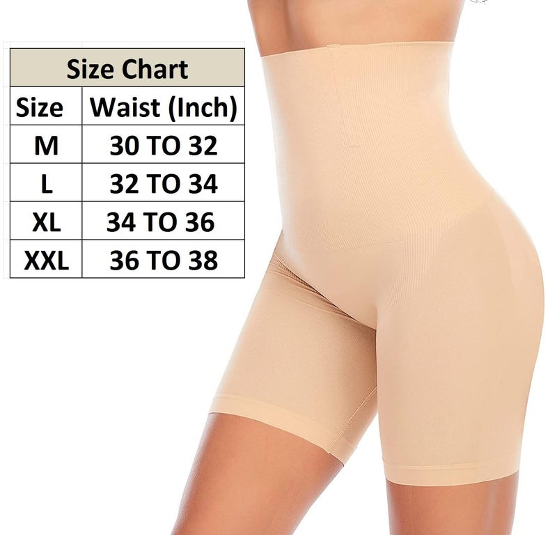 HSR Women's Nylon Waist Shapewear (Pack of 1) (HSR-LONG-CREAM-M_Cream1_M) - Image 3