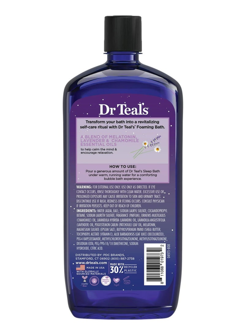 Dr Teal's - Dr Teal's Foaming Bath Sleep Bath with Melatonin 1000ml - Image 1