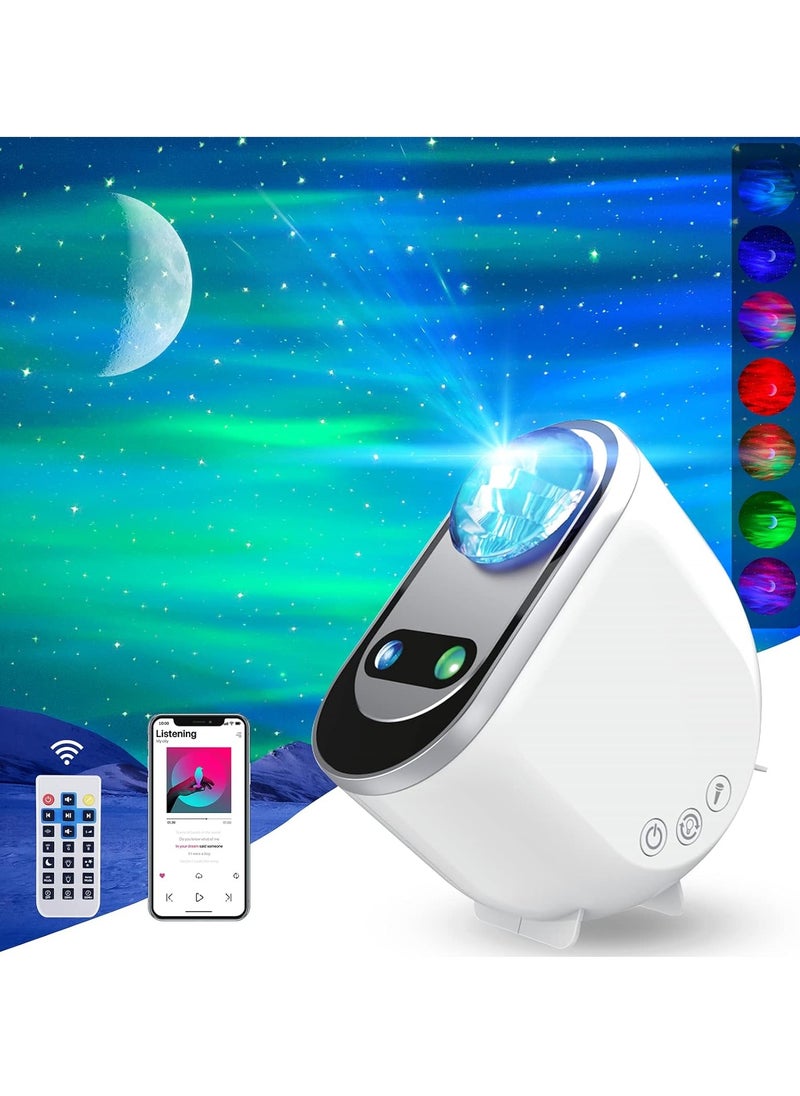 ELTRAZONE - Galaxy Aurora Projector – 3-in-1 LED Northern Lights Star Projector with Bluetooth Speaker and White Noise - Image 1