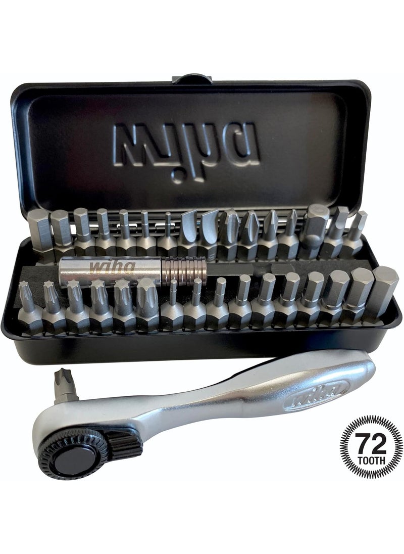 Wiha Wiha 74996 35 Piece Bit Ratchet Compact Storage Box Set  - Image 3