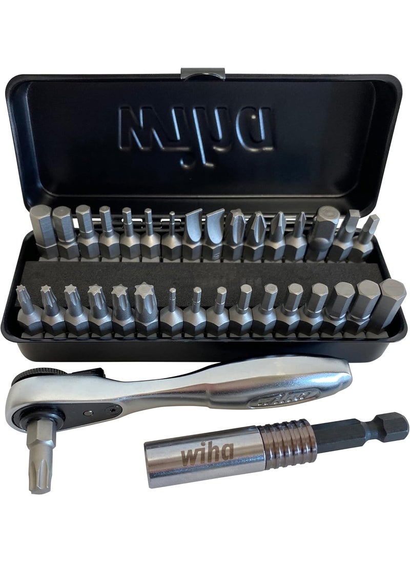 Wiha Wiha 74996 35 Piece Bit Ratchet Compact Storage Box Set  - Image 1