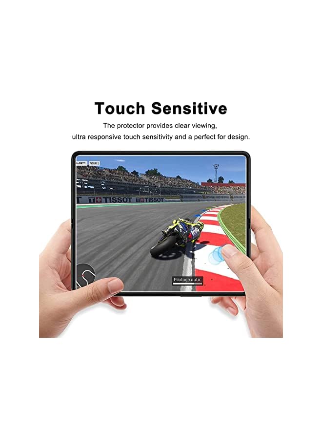 erorex Z Fold 3 Screen Protector, [2Set 8Pcs] Hd Full Covered Outer + Inner Screen Tpu Soft Film + Back Cover Flexible Screen Protector For Samsung Galaxy Z Fold 3 5G[Bubble Free][Simple Installation] - Image 5