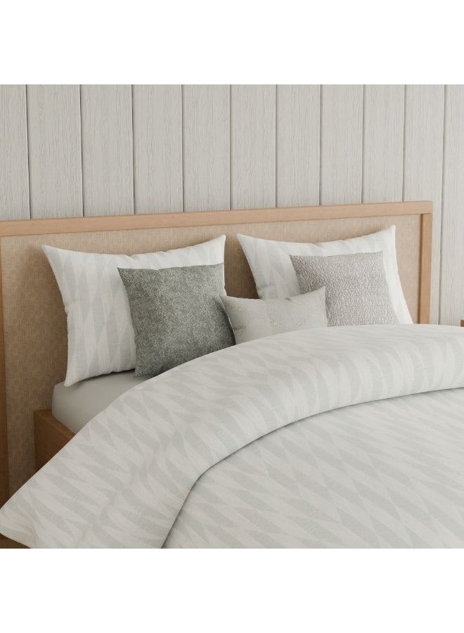 DANUBE HOME أو25 أكسفورد ريفيري Mk6075 جاكار سوبر كينغ لحاف 7 قطع/7-260X260-أبيض - Image 1
