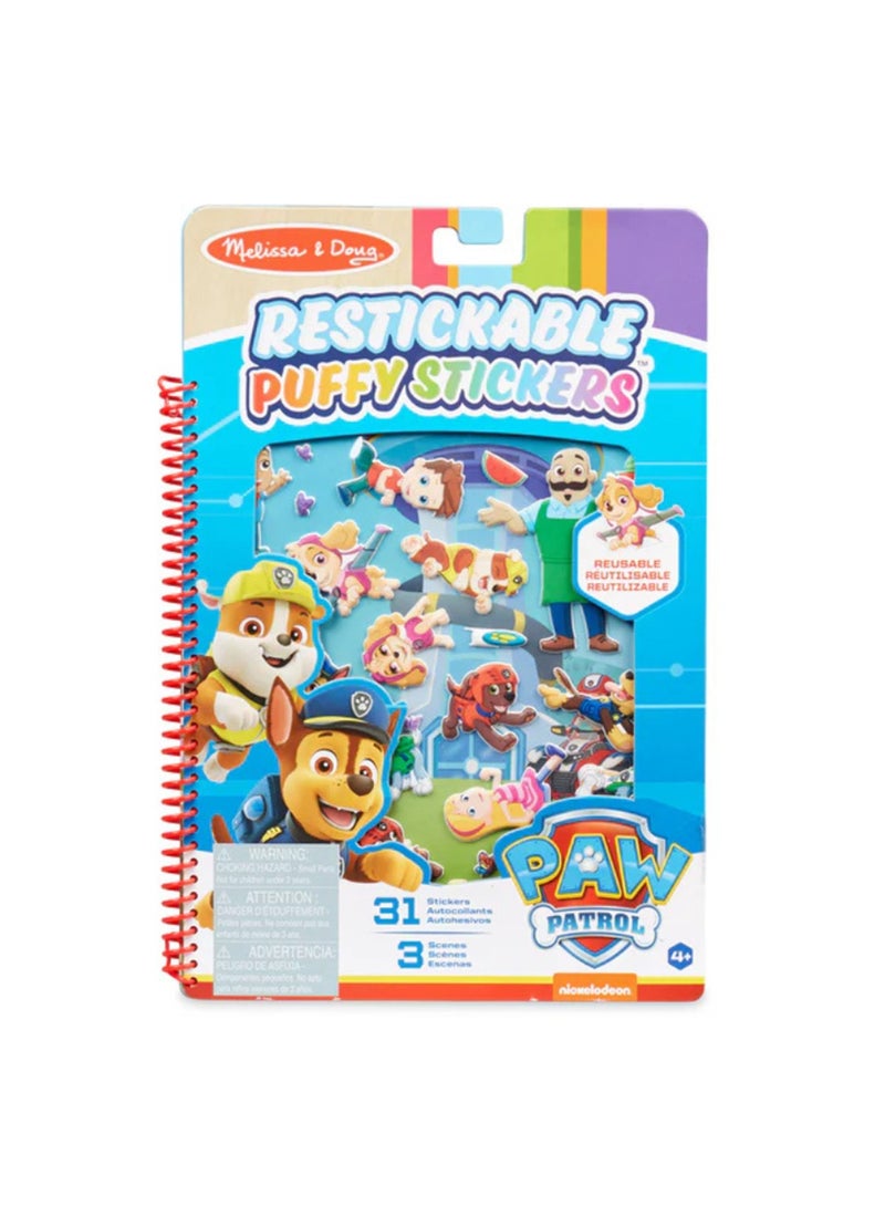 Melissa & Doug Melissa & Doug PAW Patrol Restickable Puffy Stickers - Adventure Bay  - Image 1