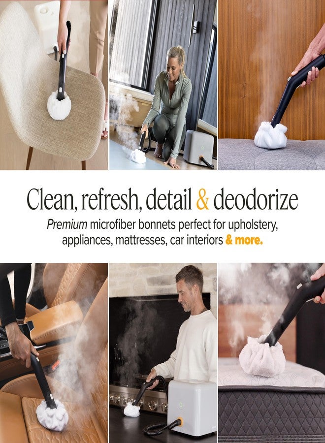 Dupray Small Triangle Bonnets – Reusable Microfiber Cleaning Pads for Steam Cleaners, Precision Fit Steam Mop Accessories for Hard Floors, Tiles, Grout – Pack of 5 - Image 3