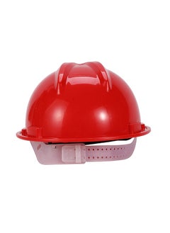 LAWAZIM Safety Helmet-Red- Impact-Resistant HDPE Protective Hard Hat with Adjustable Chin Strap and Comfortable Headgear for Construction Sites, Industrial Work, Engineering Projects, and Outdoor Work  - Image 3