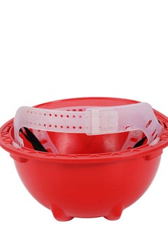 LAWAZIM Safety Helmet-Red- Impact-Resistant HDPE Protective Hard Hat with Adjustable Chin Strap and Comfortable Headgear for Construction Sites, Industrial Work, Engineering Projects, and Outdoor Work  - Image 5