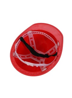 LAWAZIM Safety Helmet-Red- Impact-Resistant HDPE Protective Hard Hat with Adjustable Chin Strap and Comfortable Headgear for Construction Sites, Industrial Work, Engineering Projects, and Outdoor Work  - Image 4