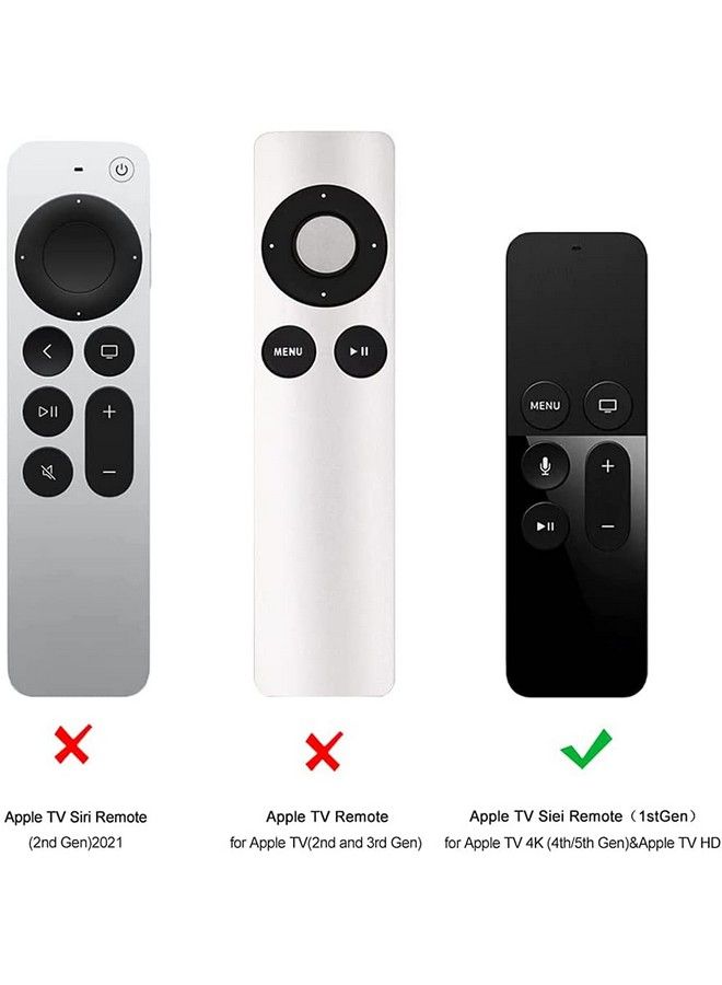 AKWOX Remote Case For Apple Tv 4Th 4K 5Th Generation Akwox Light Weight [Anti Slip] Shock Proof Silicone Remote Cover Case With Lanyard Not For New Apple 4K Tv Series 6Th Gen 2021 - Image 3