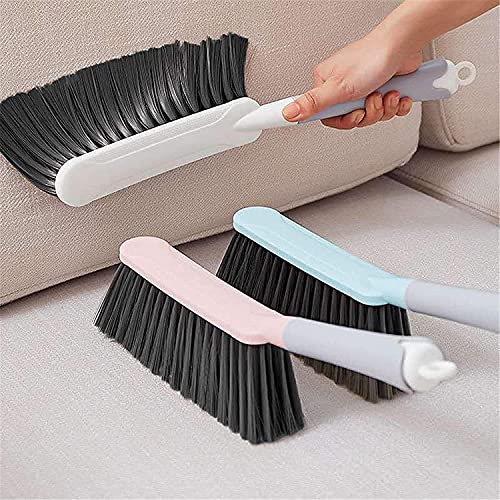 KPNG Soft Bristle Cleaning Brush Hand Brushs Bed Hair Dust Removal Scrubber Cleaner for Family Trip Sofa Furniture (Pack of-1, Pink) - Image 3