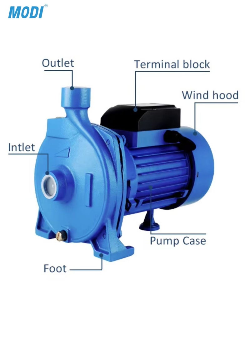 MODI 980W Electric Water Pump High Pressure Self Priming Pump 26-28m Head 90L/Min Flow Rate 1 Inch Inlet Deep Suction Up to 8m for Home Garden Irrigation Water Transfer - Image 3