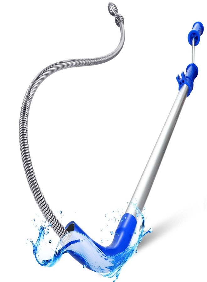 Threlaco 6 FT Drain Snake for Toilets Drain Auger Toilet Snake Auger Silicone Protection to Prevent Damage Toilet Auger Clog Remover Tool Plumbing Snake for Heavy Toilet Blockages - Image 1