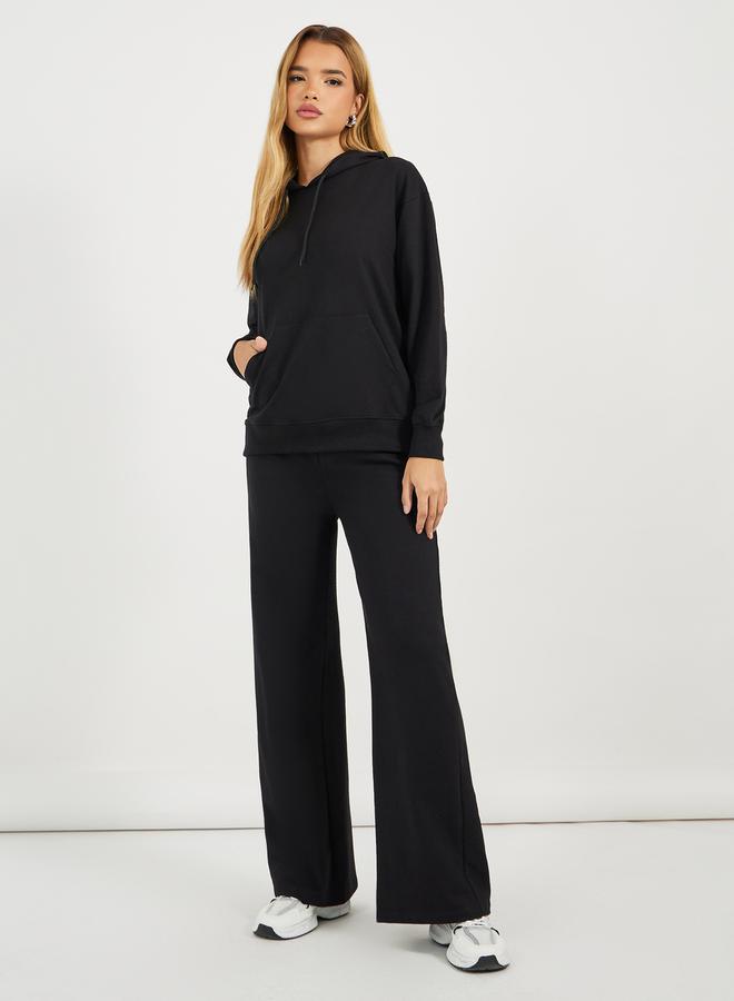 Styli Regular Fit Terry Hoodie & Wide Leg Joggers Co-Ords - Image 1