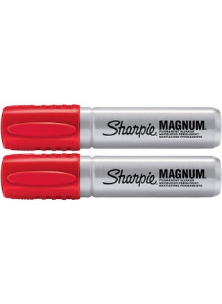 Sharpie Magnum Permanent Marker | Oversized Chisel Tip, Great for Poster Boards, Red, 1 Count 2 Pack - pzsku/Z7767410FAD6826CFF50EZ/45/_/1731078048/c2e0c18c-af7e-4555-9f9f-926c4fb11ac7