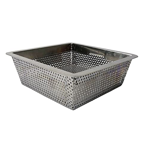 AmGood 8.5 in. x 8.5 in. x 3 in. Stainless Steel Commercial Floor Drain Strainer - Image 3