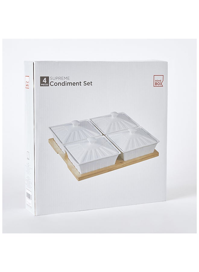 Home Box Supreme 4-Piece Condiment Set 31.5 x 6.5 x 31.5 cm  - Image 5