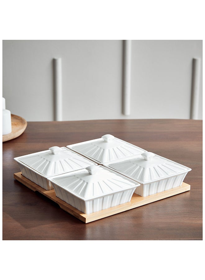 Home Box Supreme 4-Piece Condiment Set 31.5 x 6.5 x 31.5 cm  - Image 1