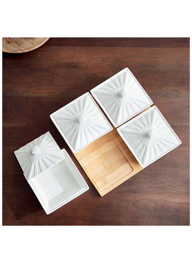 Home Box Supreme 4-Piece Condiment Set 31.5 x 6.5 x 31.5 cm  - Image 2