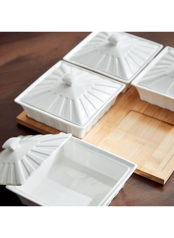 Home Box Supreme 4-Piece Condiment Set 31.5 x 6.5 x 31.5 cm - Image 4