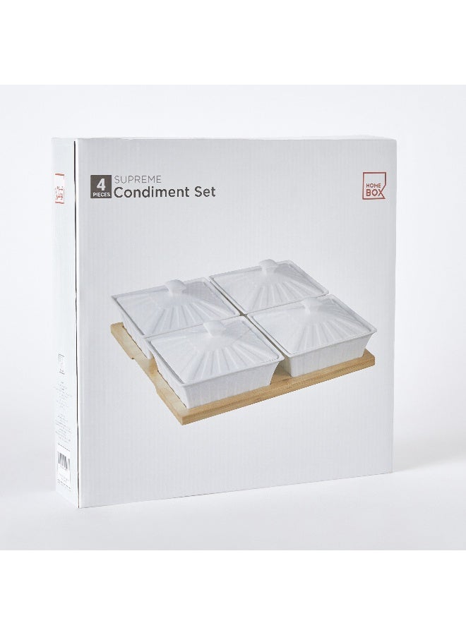 Home Box Supreme 4-Piece Condiment Set 31.5 x 6.5 x 31.5 cm - Image 5