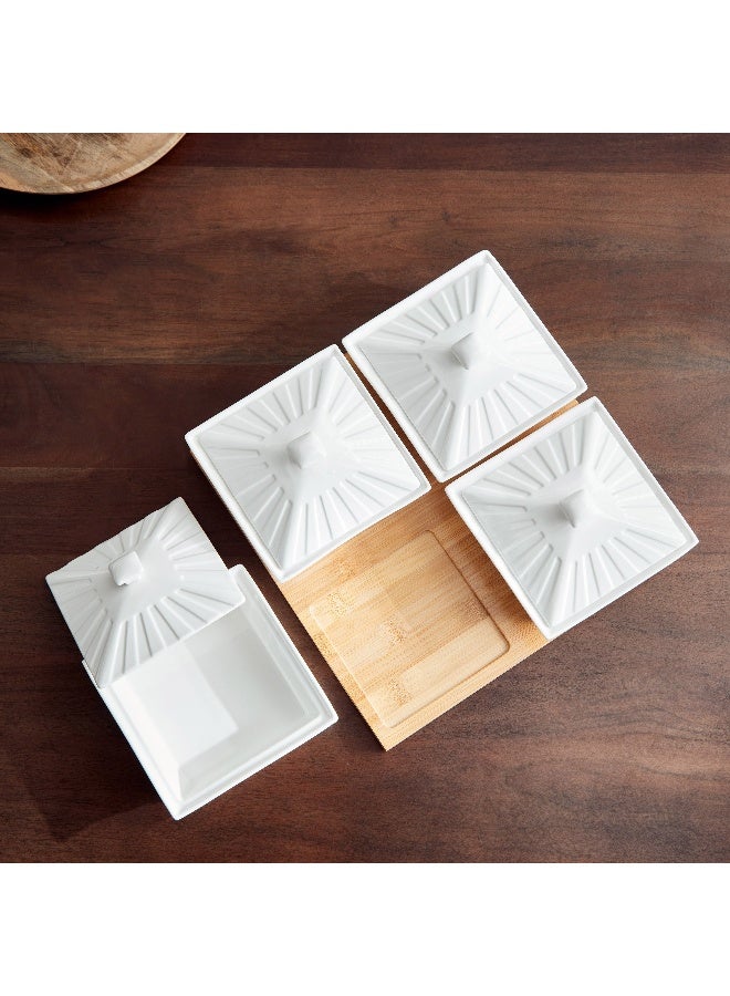 Home Box Supreme 4-Piece Condiment Set 31.5 x 6.5 x 31.5 cm - Image 2