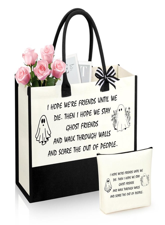 SiplyHaven Friendship Gift For Women Friend Halloween Birthday Gifts For Women Friend Gifts Gift for Friends Soulmate Sister Tote Bag - Image 1