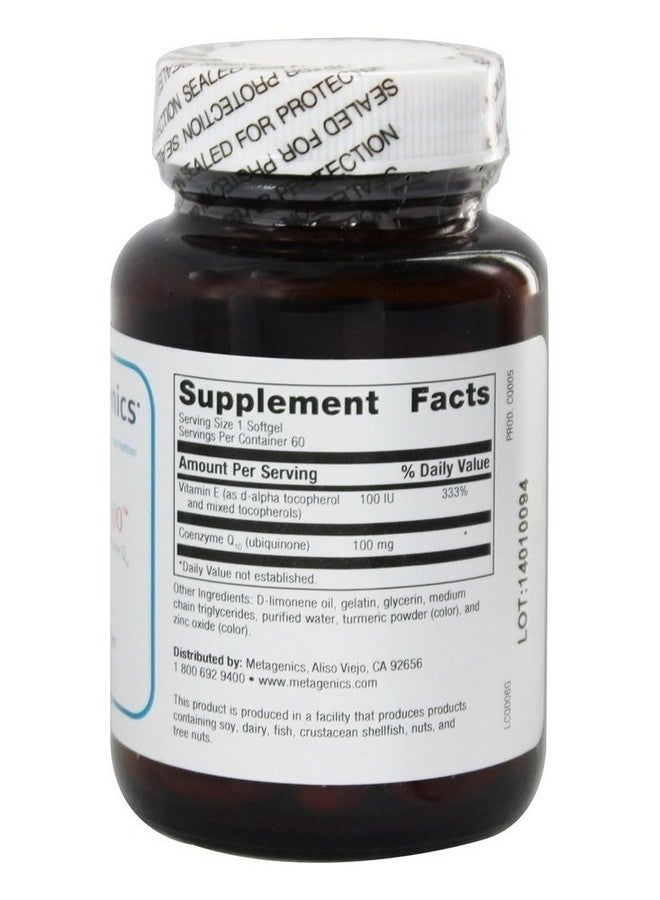 Metagenics - CoQ10 ST-100 Highly Absorbable Coenzyme Q10 100 mg. - 60 Softgels - Image 3