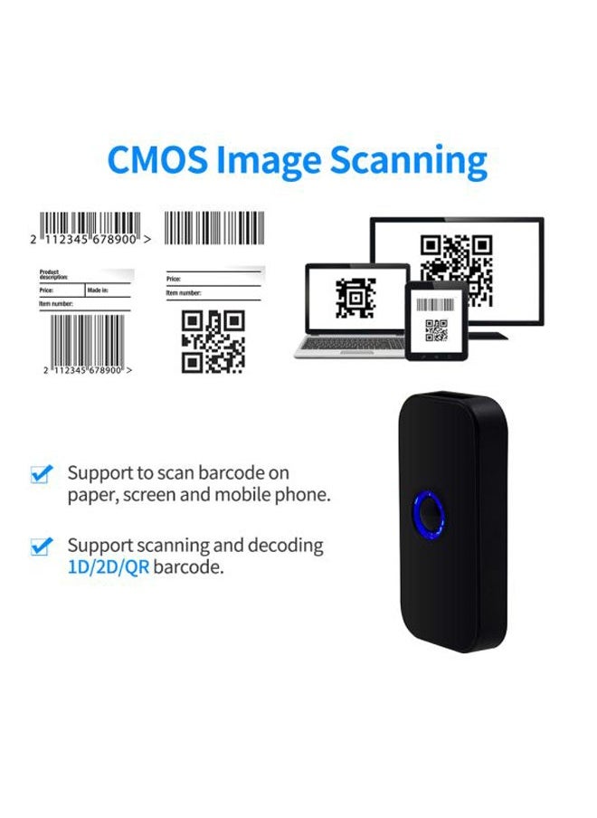 NIBEMINENT 3-In-1 Barcode Scanner Black  - Image 5