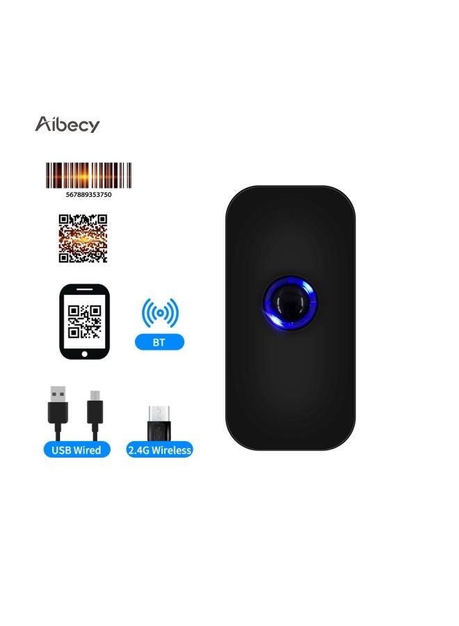 3-In-1 Barcode Scanner Black